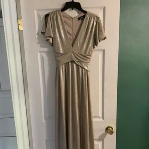 Metallic Gold Maxi dress